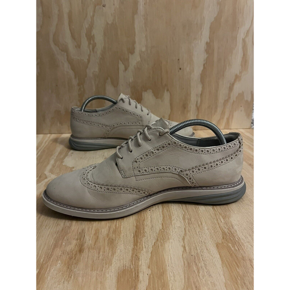 Cole Haan Grand OS Tan Suede Shoes Oxford W08472 Mens Size 8 1/2 B main image 9